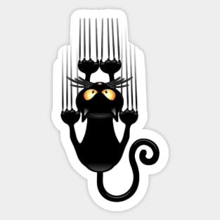 Angry Wild Cat Sticker
